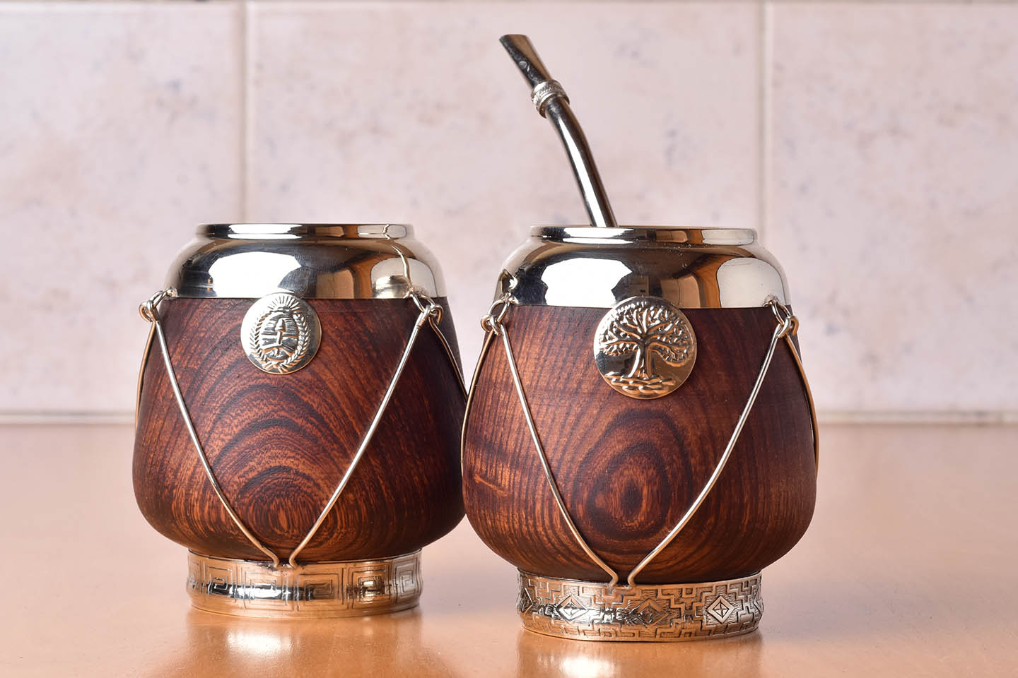 Mate de alpaca torpedo con base